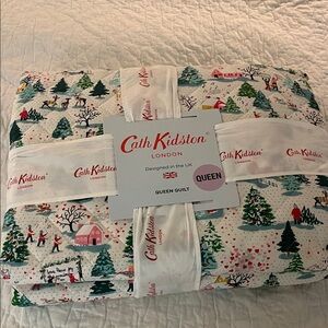 Cath Kidston London Queen Quilt - Shine Bright Cream